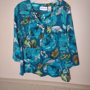 Alfred Dunner Ladies Top Size M